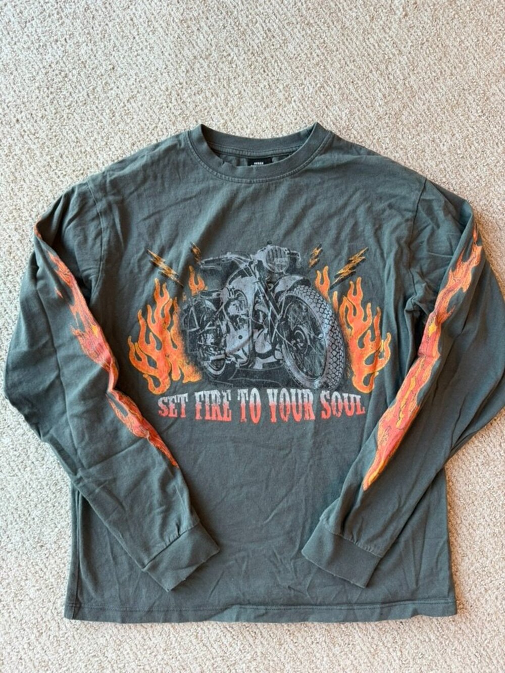 Urban Outfitters | Motorcycle Graphic Long-Sleeve